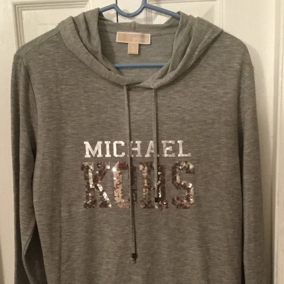 Michael Kors Tops - Michael Kors Lightweight Gray Pullover Hoodie
